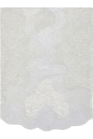 Dolce & Gabbana Floral-lace silk scarf