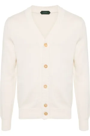 ZANONE V-neck cotton cardigan