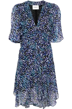 Marant Etoile Vivienne abstract-print mini dress