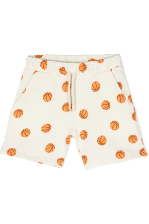 Mini Rodini Basketball organic-cotton shorts