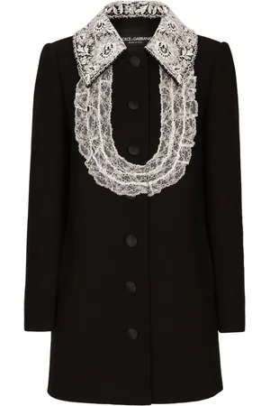 Dolce & Gabbana Bib-collar virgin wool-blend minidress