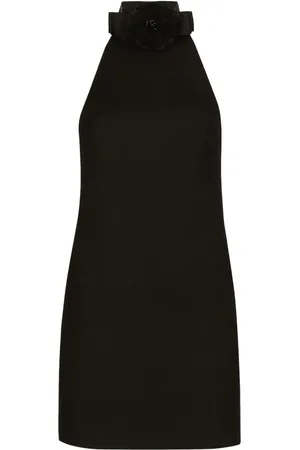 Dolce & Gabbana Floral-appliqués sleeveless minidress