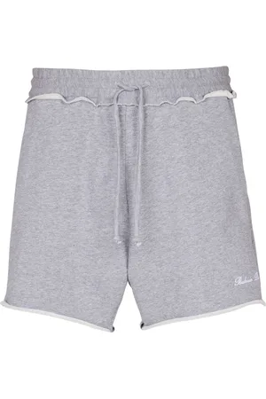 Balmain Raw-edge cotton-jersey shorts