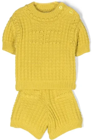 Elisabetta Franchi Knitted cotton shorts set