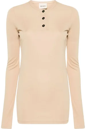 Khaite Byron Henley-neck T-shirt