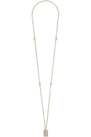 Dolce & Gabbana Logo-engraved mixed-metal necklace
