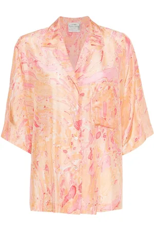 FORTE FORTE Abstract-print silk shirt