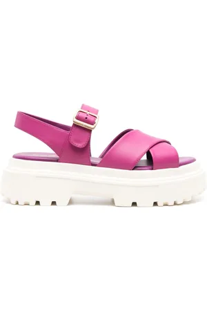 Hogan H644 55mm chunky-sole leather sandals