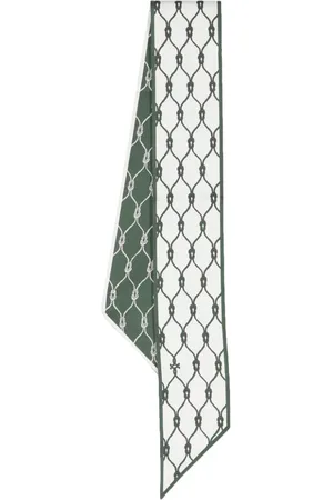 Tory Burch Knot-print silk tie