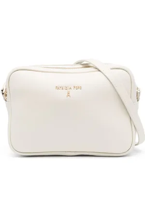 Patrizia Pepe Logo-embellished leather crossbody bag