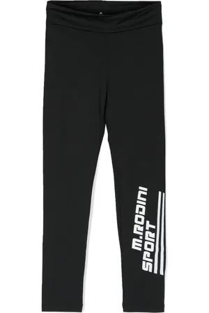 Mini Rodini Elasticated-waist logo-print leggings