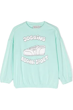 Mini Rodini Logo-print organic-cotton sweatshirt