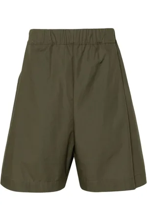 LANEUS Elasticated-waist cotton shorts