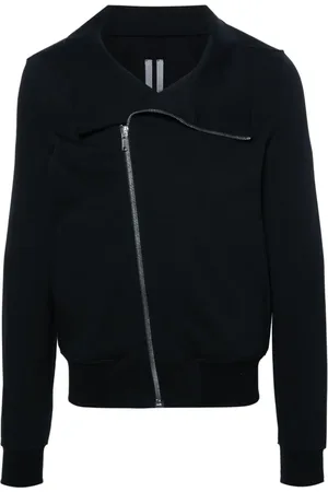 Rick Owens Bauhaus off-centre-fastening sweatshirt