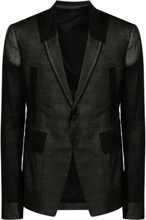 Rick Owens 73CMS semi-sheer blazer
