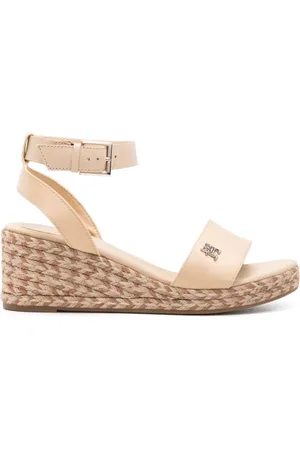 Tommy Hilfiger 60mm logo-plaque wedge sandals