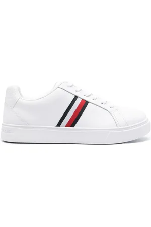 Tommy Hilfiger Essential tape-detail leather sneakers