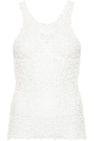 Maison Margiela Sheer open tank top