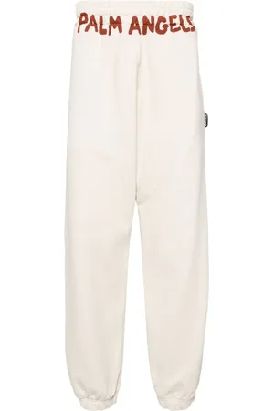 Palm Angels Logo-print cotton track pants