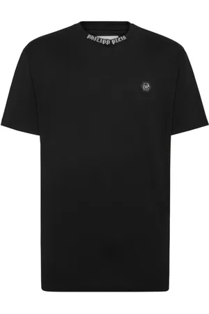 Philipp Plein Logo-plaque cotton T-shrit