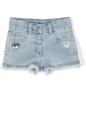 Chiara Ferragni Eye Star-print denim shorts