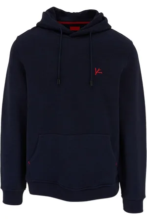 ISAIA Logo-embroidered drawstring hoodie