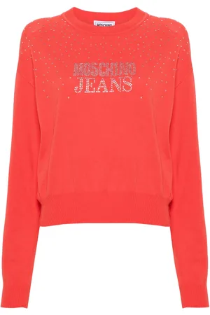 Moschino Logo-embellished crew-neck jumper