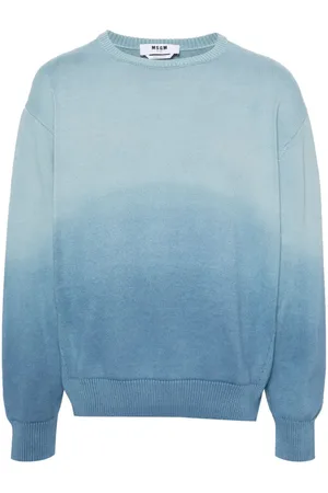 Msgm Ombré-effect cotton jumper