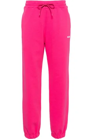 Msgm Logo-print cotton track pants