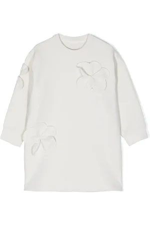 JNBY by JNBY Floral-appliqué cotton dress