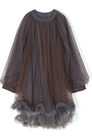 JNBY by JNBY Ruffled-trim tulle dress