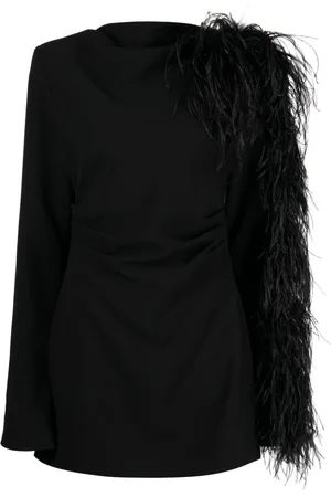 RACHEL GILBERT Reina feather-detail minidress