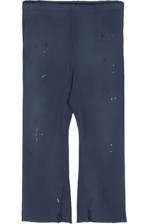 Maison Margiela Paint-splatter-detail cotton trousers