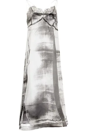 Maison Margiela Freeze-frame silk midi dress