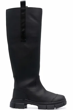 Ganni Fur-lined knee boots