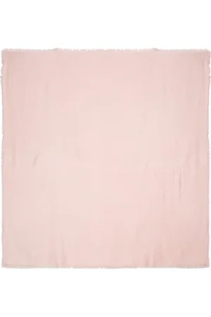 Twin-Set Logo-jacquard frayed scarf