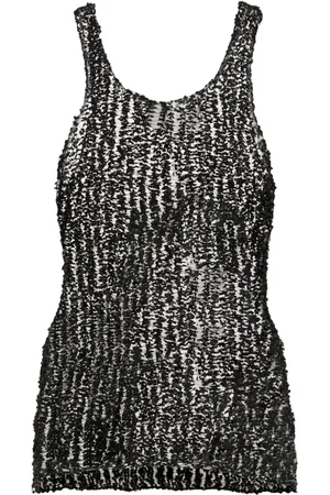 Maison Margiela Sheer open tank top