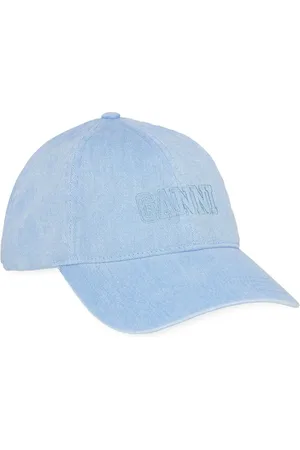 Ganni Logo-embroidered denim cap