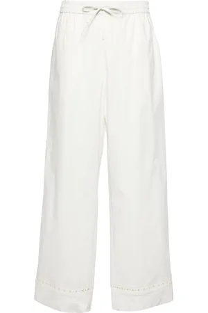 YVES SALOMON High-waist straight-leg trousers