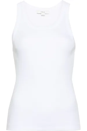 Vince Scoop-neck ribbed tank top