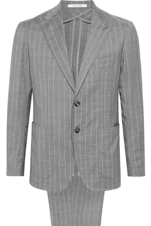 TAGLIATORE Single-breasted striped wool suit