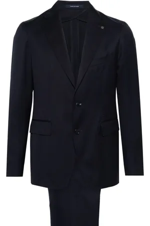 TAGLIATORE Single-breasted striped wool suit