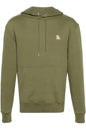 Maison Kitsuné Chillax Fox-patch cotton hoodie
