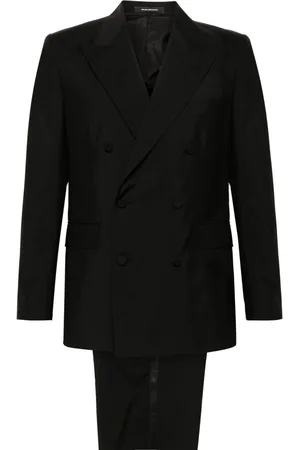 TAGLIATORE Brooch-detail double-breasted suit