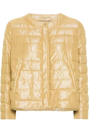 HERNO Lurex quilted down jacket
