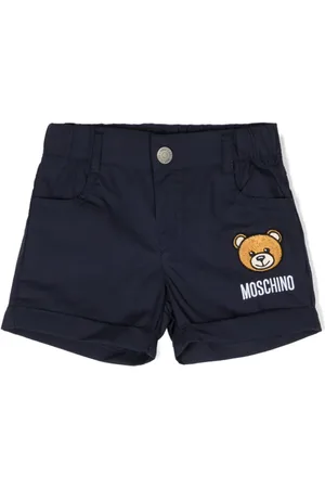 Moschino Teddy Bear-patch cotton shorts