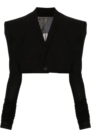 Rick Owens Cobra Micro Tatlin cropped blazer