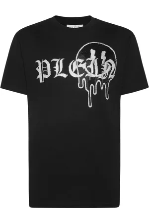 Philipp Plein Rhinestone-logo cotton T-shirt