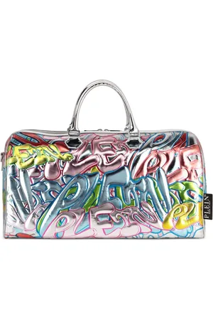 Philipp Plein Graffiti mirrored tote bag