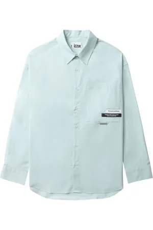 Izzue Logo-appliqué cotton shirt